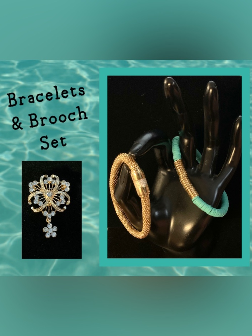 Bracelet Set & Brooch